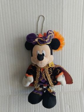 Mysterious Masquerade Mickey Mouse 7" Plush Keychain - Tokyo Disney